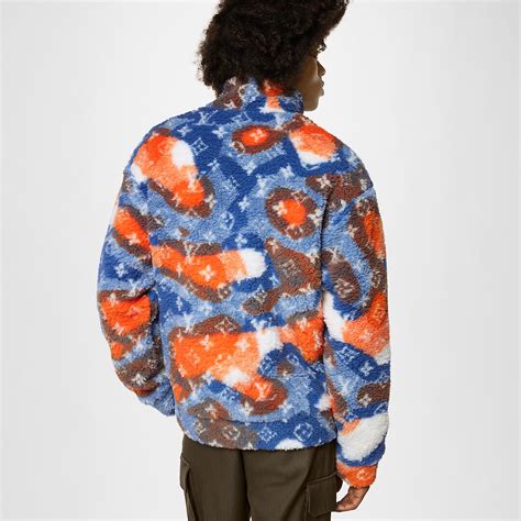 Jacquard Camo Fleece Blouson .